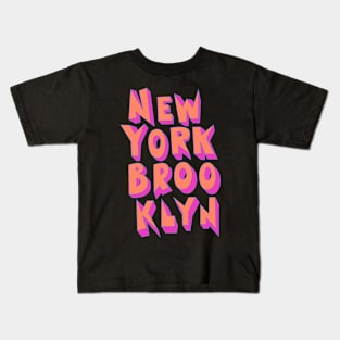 Brooklyn Burst: Dive into the Electric Energy of NYC's Creative Hub Kids T-Shirt